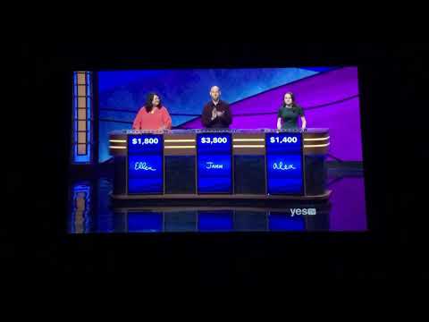 Jeopardy, Ellen Keane Day 2 - 1st Daily Double; strange wager...significant probably (11/28/19)