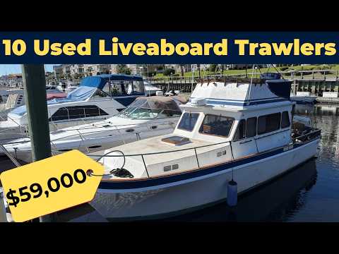 10 Used Liveaboard Trawler Yachts For Sale Under $65,000
