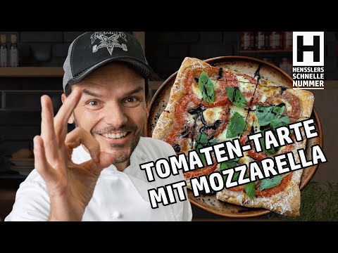 Quick tomato tart with mozzarella recipe by Steffen Henssler