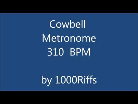Cowbell Metronome 310 BPM - Beats Per Minute