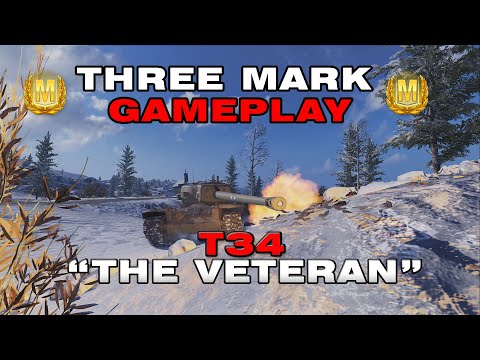 Old But Gold! T34 (3-Marks) Wot Console Gameplay II Action Heroes