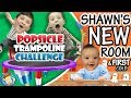 POPSICLE Trampoline Challenge   Shawn's New Bedroom + Baby's First Cold ๑◕︵◕๑ FUNnel VLOG