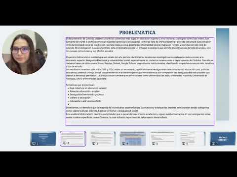 Sustentacion final problematica problematica baja cobertura educcacion superior en cordoba