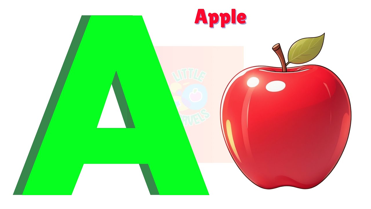 Kindergarten Videos | A is for Apple : A A Apple | Nursery Rhymes in English