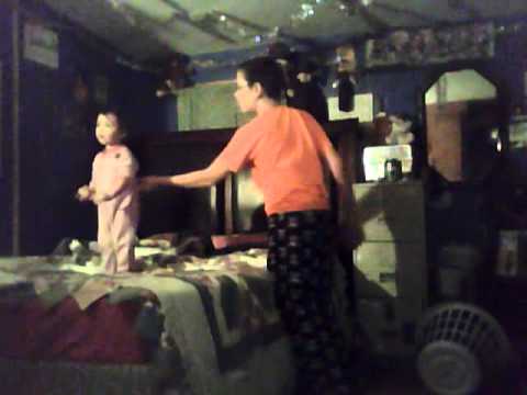 Rayleen dancing to her favorite song