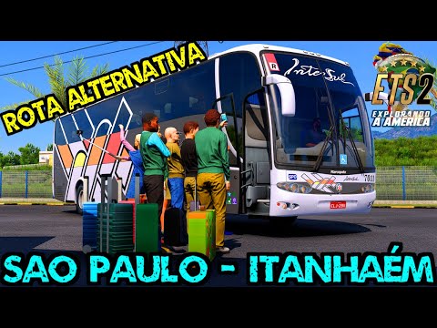 📌VIAJANDO de SÃO PAULO a ITANHAÉM / SERRA DO CAFEZAL - MARCOPOLO G6 INTERSUL - MAPA EAA