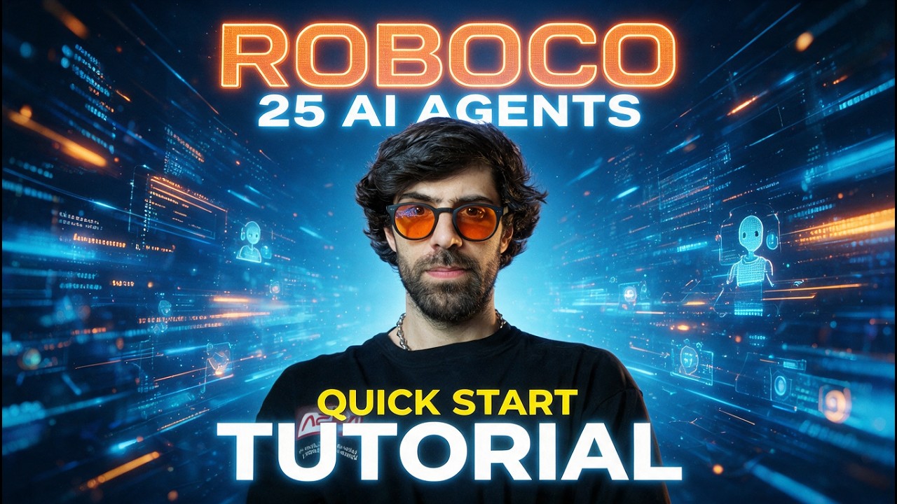 Watch the Quick Guide to RoboCo on YouTube - how to set up a 25-agent autonomous AI workforce