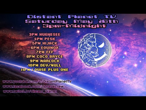 Distant Planet TV - LIVE 16-05-20 3pm Onwards - Rave - Hardcore - Jungle - Techno