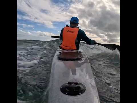 Choppy sea! #surfski #choppy #newzealand