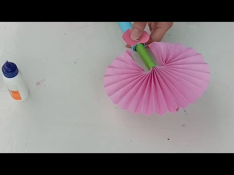How to make a paper fan /Magic hand fan/Summer Crafts