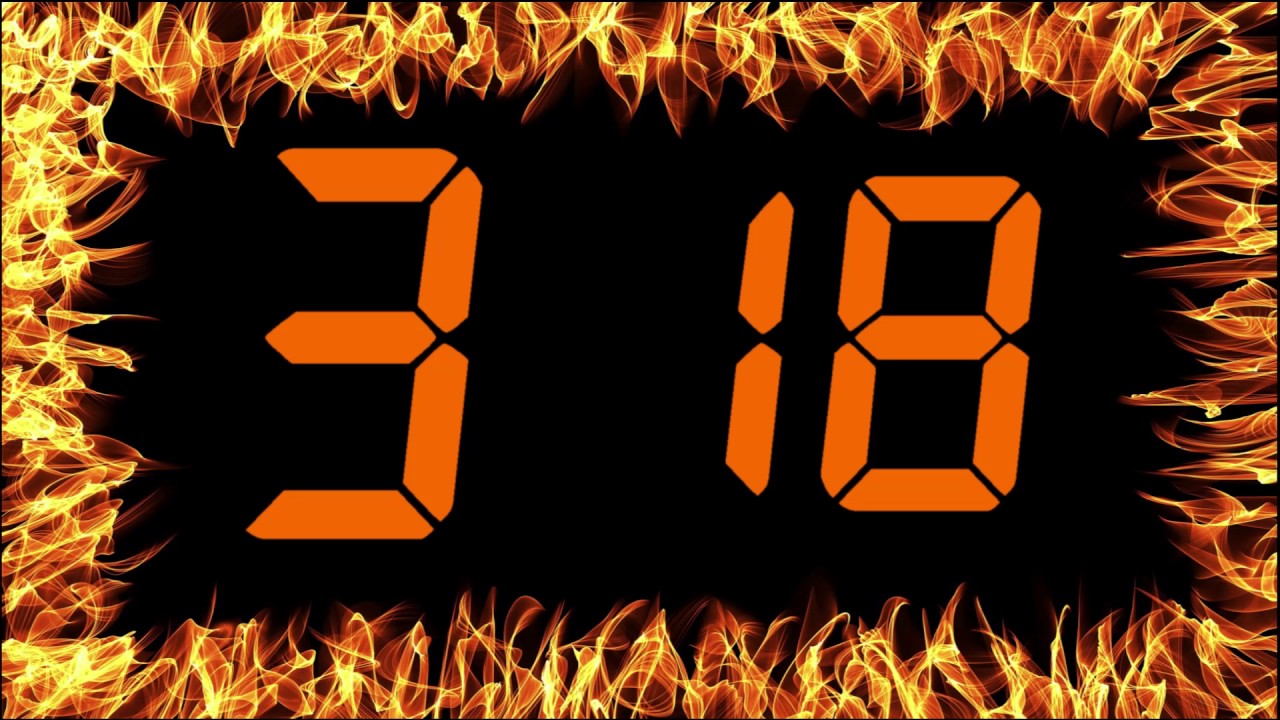 5 Minute countdown timer (Fire border) with 16bit music