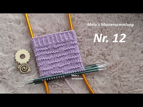 Sockenmuster Nr. 12 - Muster in Runden stricken / knitting sock pattern