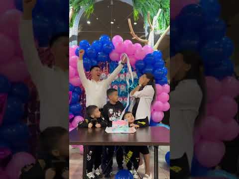 After 3 sons❤️ Gender reveal #genderreveal #shorts