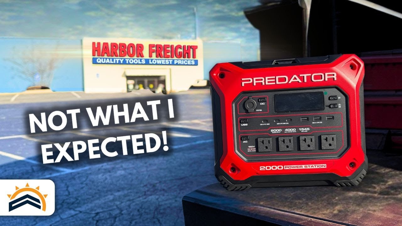 Testing The New Harbor Freight Portable Power Station | Predator 2000