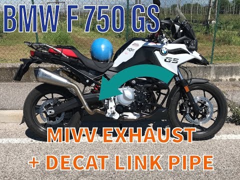 BMW F750GS F850GS MIVV EXHAUST DE-CAT LINK PIPE