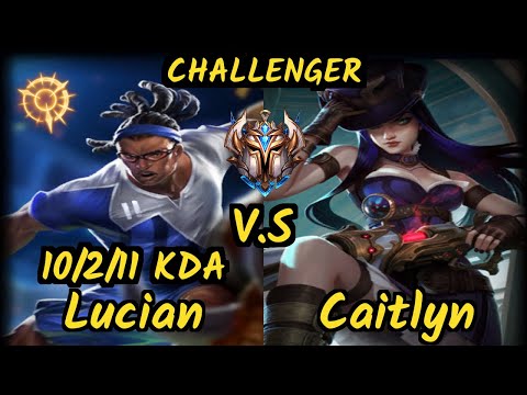 Luger (LUCIAN) vs CAITLYN - 10/2/11 KDA BOTTOM ADC CHALLENGER GAMEPLAY - EUW