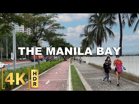 Walking from Dolomite Beach to CCP via Roxas Blvd | Cultural Center | 4KHDR | Manila Bay Philippines