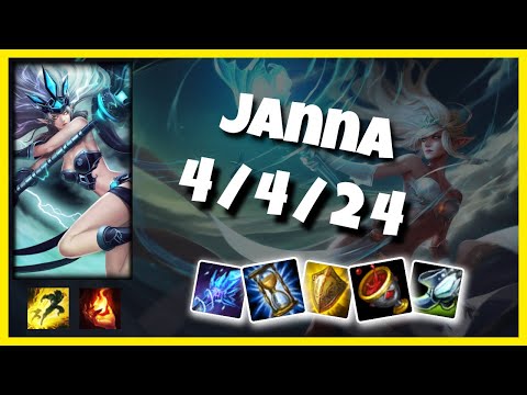 Janna  vs Rakan OCE Challenger SUPPORT (4/4/24) Gameplay Replay - Patch 10.22