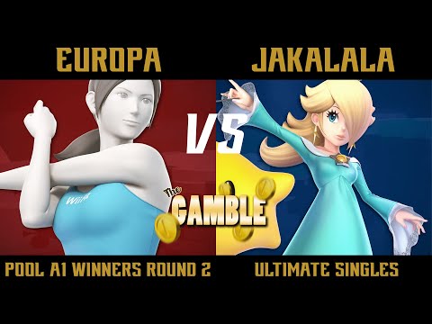 The Gamble Pool A1 Winners Round 2 - Europa (Wii Fit Trainer) vs. Jakalala (Rosalina & Luma) - SSBU