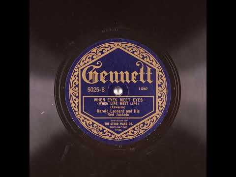 When Eyes Meet Eyes (When Lips Meet Lips) - Harold Leonard and His Red Jackets