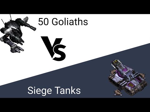 15 Siege Tanks vs 50 Goliaths