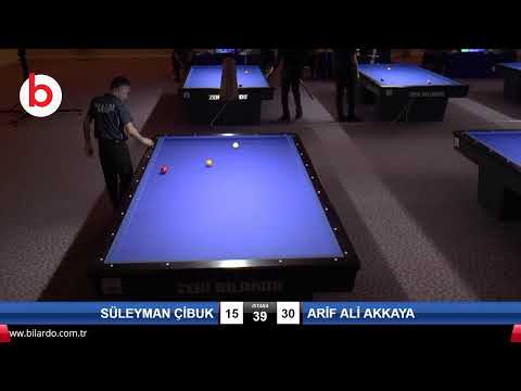 SÜLEYMAN ÇİBUK & ARİF ALİ AKKAYA Bilardo Maçı - 2020 TK 1.ETAP ANTALYA-4.ÖN ELEME