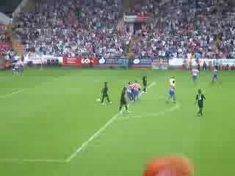 Sporting Milan gol 1-0 barral