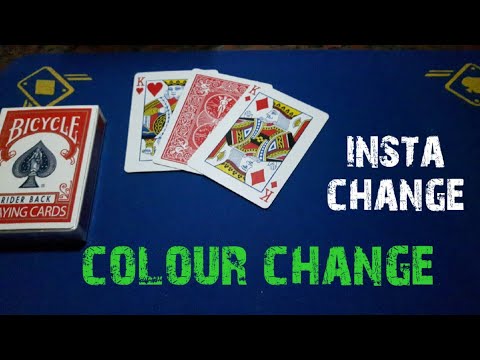 insane COLOUR change. Gaffed Academy's INSTA CHANGE/gimmick card tricks