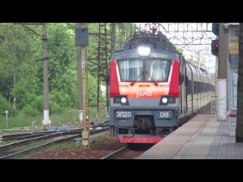 Электровоз ЭП20-018 с поездом№739А Москва-Брянск станция Бекасово-1 24.06.2019