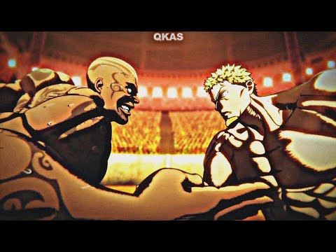 Wakatsuki vs Muteba Gizenga | Kengan Ashura s2 p2 AMV | Kiraw x Sadfriendd - Guerrilla