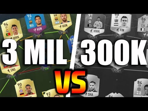 3 MILJOONAN TIIMI VS 300K TIIMI!!