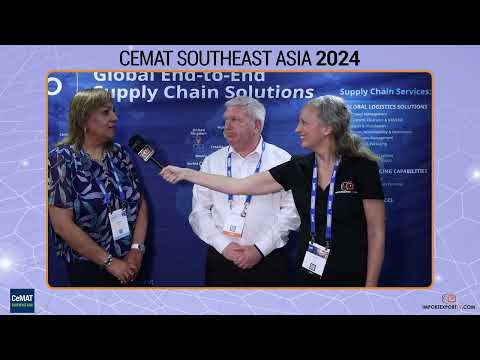 Zayheda Khan and Mark Woolf at CeMAT South East Asia 2024