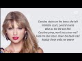 Taylor Swift - Carolina lyrics