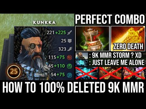 [Kunkka] 100% Cancer Meta Spirit Vessel First Item Deleted 9000 MMR Storm with Zero Death - DotA 2