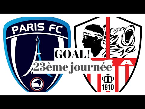 Paris FC - AC Ajaccio [0-(1)] GOAL 7' (Mounaim El Idrissy) 23ème journée 2019/20