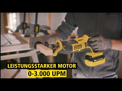 Flexibel, produktiv & zielführend: Die STANLEY FATMAX®  18V 2,0AH Akku-Säbelsäge | FMC675D2| [DE]