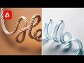 Create Stunning 3D Text From Different Materials Adobe Firefly AI Prompts
