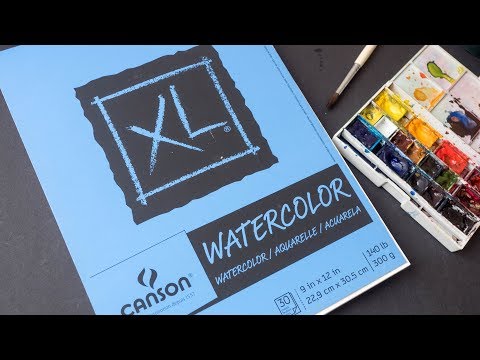 Review: Canson XL Watercolor Paper (300gsm)
