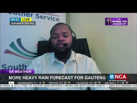 More heavy rain forecast for Gauteng