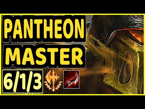 POSS (PANTHEON) - 6/1/3 KDA GAMEPLAY - KR Ranked MASTER