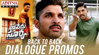 Back To Back Dialogue Promos | Naa Peru Surya Naa Illu India | Allu Arjun, Anu Emmanuel | Vamsi