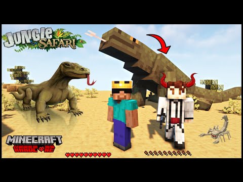 CRAZY! Tamed GIANT Komodo 🐊 - Minecraft Jungle Safari!