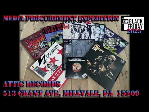 Media Procurement Expedition - November 28th, 2025 - Attic Records RSD Friday Line + Haul