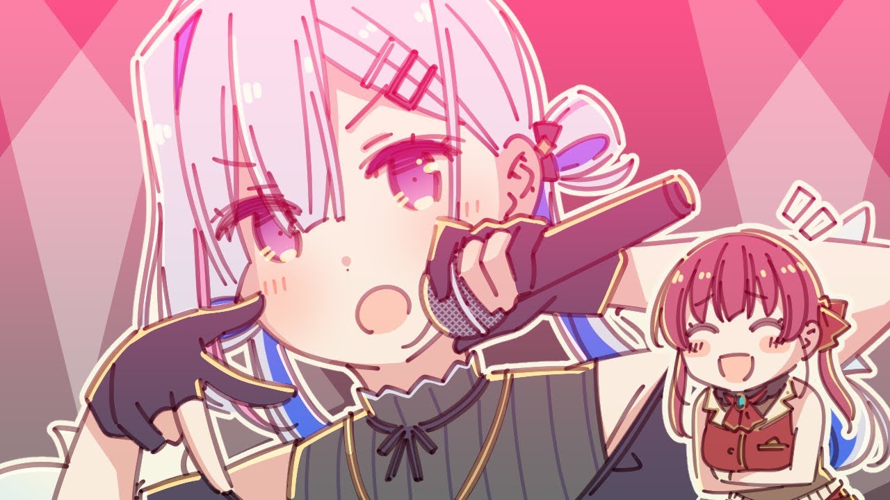 【ホロライブ切り抜き漫画】かなたラップ【天音かなた／宝鐘マリン／hololive eng sub】