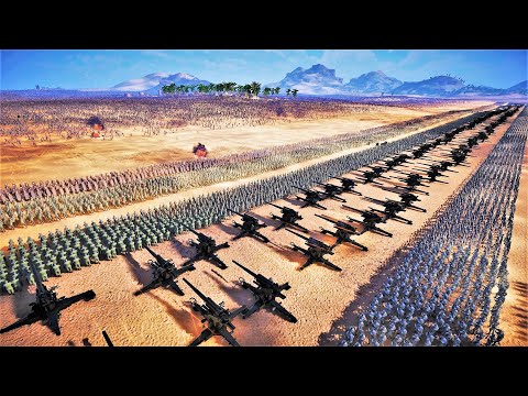 6,000,000 Zombies & Orcs Attacks WW2 Artillery Battalion! - Ultimate Epic Battle Simulator 2 UEBS 2
