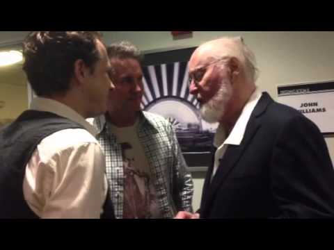 John Williams, Chris Walden & Gordon Goodwin backstage at the Hollywood Bowl.