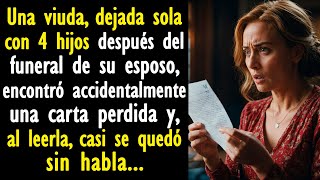Una mujer, dejada sola con 4 hijos, encontró accidentalmente una carta perdida y...