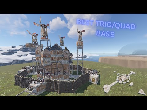 BEST 4 MAN BASE RUST// WIDEGAPS// TWIN BUNKERS// MINI CHINAWALL TUTORIAL