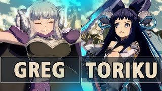 GBVSR:🔥Greg (Anila) Vs Toriku (Yuel)🔥| High Level Gameplay.