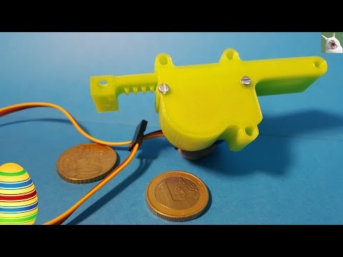 3d Printed Case To Turn Servo Into Linear Actuator